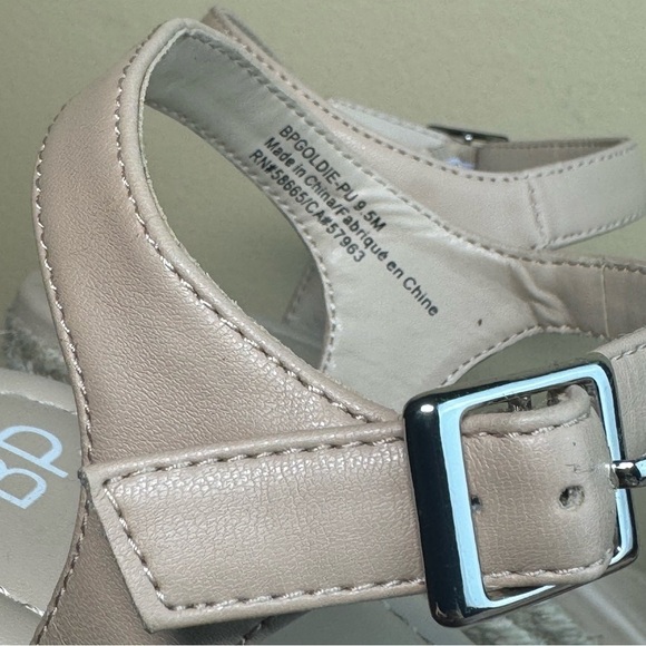 BP Goldie Braided Wedge Sandal in beige sand - Picture 6 of 14